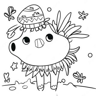 Festive Pinata Christmas In Mexico Coloring Page 70174-58030