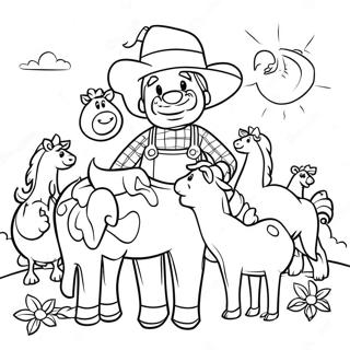 Old Macdonald With Farm Animals Coloring Page 70184-58027