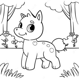 Cute Shiloh Playing In The Park Coloring Page 70204-58046