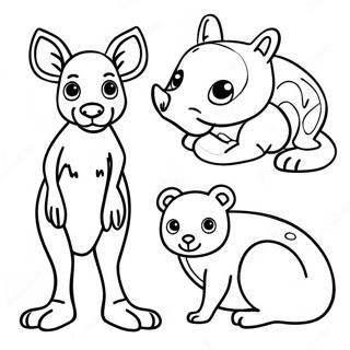 Australian Animal Coloring Page 70213-58054