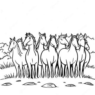 Horse Herd Coloring Page 70223-58064