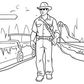 Casey Undercover In Action Coloring Page 70234-58068