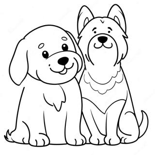 Faithful Friends Coloring Page 70244-58083