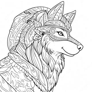 Mythical Wolf Coloring Pages