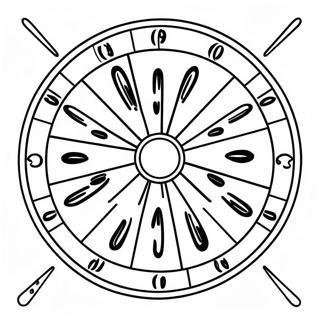 Colorful Wheel Of Fortune Game Board Coloring Page 70254-58085