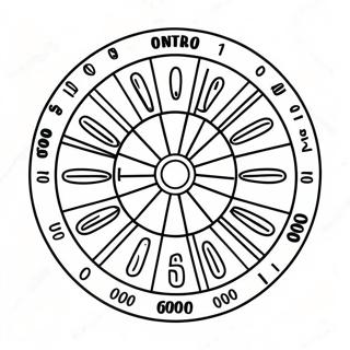 Colorful Wheel Of Fortune Game Board Coloring Page 70254-58086