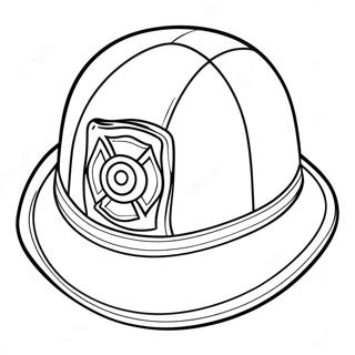 Fireman Hat Coloring Page 70293-58120