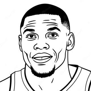 Russell Westbrook Coloring Page 70323-58126