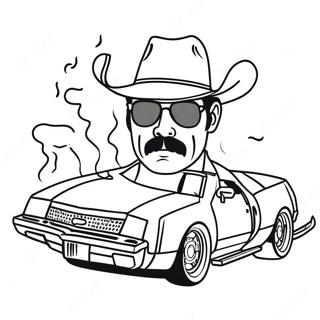 Smokey And The Bandit Coloring Page 70343-58155