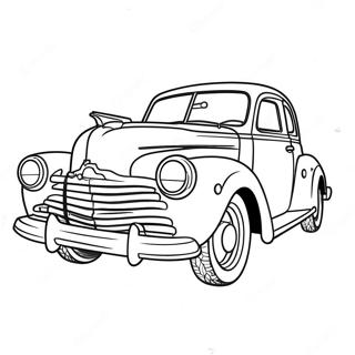 Smokey In The Classic Car Coloring Page 70344-58157