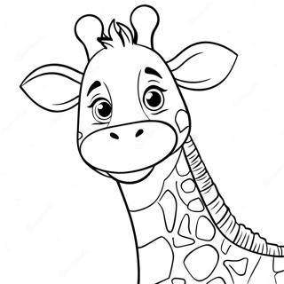 Happy Geoffrey The Giraffe Coloring Page 70364-58174