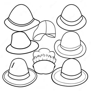 Community Helper Hats Coloring Pages