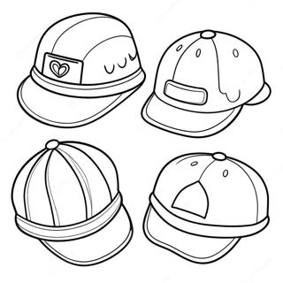 Community Helper Hats Coloring Page 70373-58184