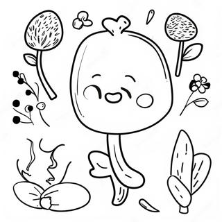 Preschool Seed Coloring Pages