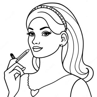 Barbie Make Up Artist Coloring Page 70393-58198