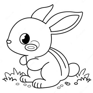 Baby Bunny Cute Bunny Coloring Page 70403-58206