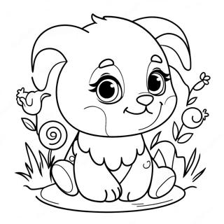 Cute Baby Animals I Love You Coloring Page 70414-58217