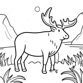 Colorful Wyoming Wildlife Coloring Page 70454-58251