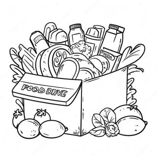 Food Drive Coloring Page 70473-58262