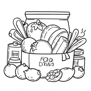 Food Drive Coloring Page 70473-58263