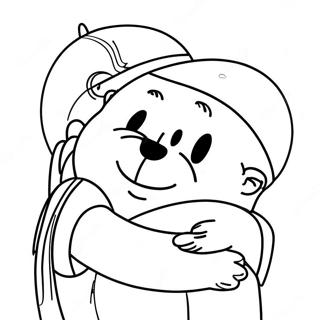 Hug Coloring Pages