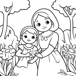 Esperanza And Mama In The Garden Coloring Page 70514-58300