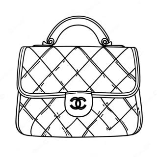 Chanel Handbag Coloring Page 70524-58306