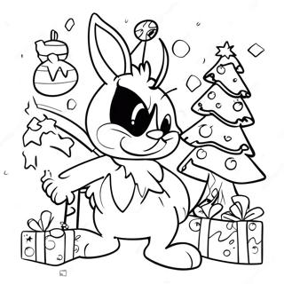 Looney Tunes Christmas Coloring Page 70553-58328