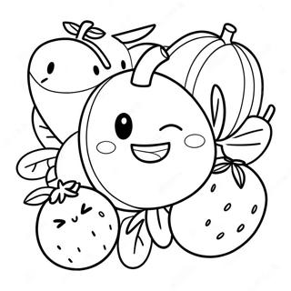 Joyful Fruit Of The Spirit Coloring Page 7055-5741