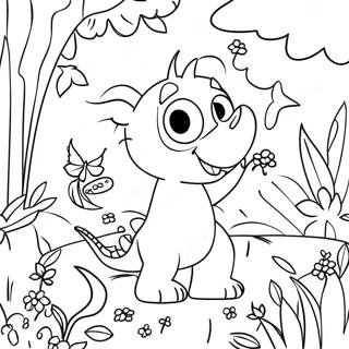 Whimsical Garden Of Bam Bam Coloring Page 70574-58346