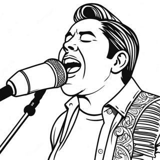 Chino Moreno Singing Coloring Page 70594-58364