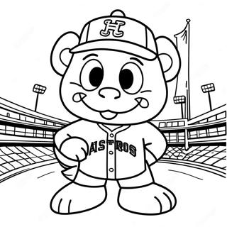 Houston Astros Mascot Coloring Page 70604-58369