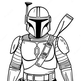 Star Wars Mandalorian Coloring Page 70623-58378