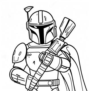 Star Wars Mandalorian Coloring Page 70623-58379