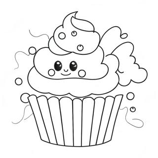 Delicious Cupcake Baking Coloring Page 7065-5749