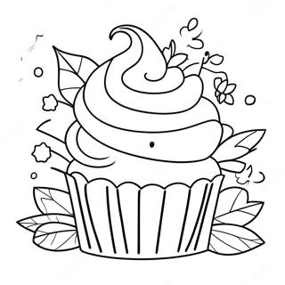 Delicious Cupcake Baking Coloring Page 7065-5751