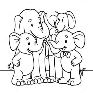 Babar With Friends Coloring Page 70674-58418