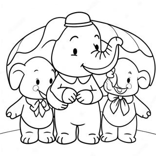 Babar With Friends Coloring Page 70674-58419