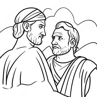 David And Saul Coloring Page 70683-58431