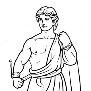 David With Sling And Stone Coloring Page 70684-58434