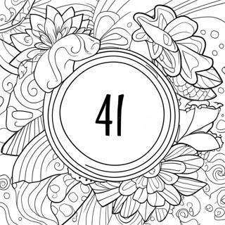 Number 4 Coloring Page 70693-58440