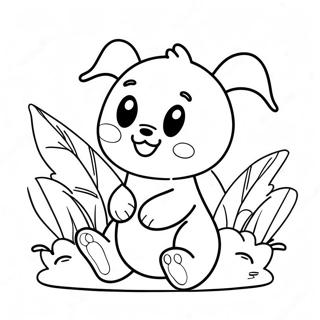 Cute Number 4 Coloring Page 70694-58444