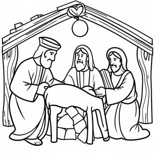 Manger Scene Coloring Page 70743-58478