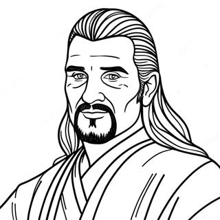 Qui Gon Jinn Coloring Page 70753-58481