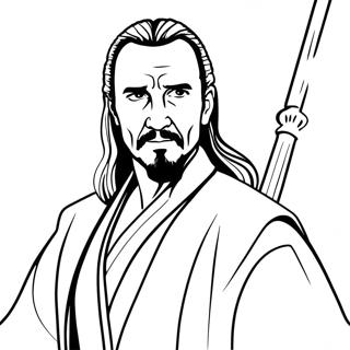 Qui Gon Jinn Coloring Page 70753-58482