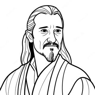 Qui Gon Jinn Coloring Page 70753-58484