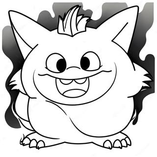 Creepy Gengar Coloring Page 70794-58518