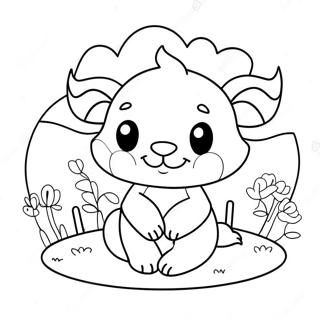 Valentine Animal Coloring Page 70803-58538