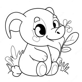 Valentine Animal Coloring Page 70803-58539