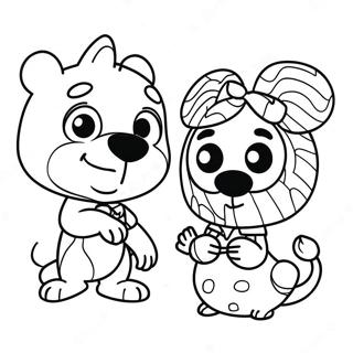 Adorable Funko Pop Disney Characters Coloring Page 70834-58551